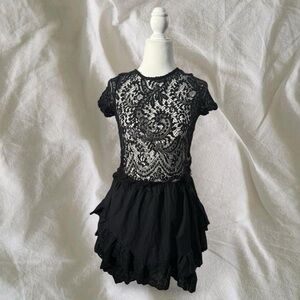 Ambiance Black Lace Sheer Top